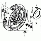 VTR250 Front wheel 88-89