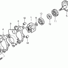 CR500R Water pump 85-89