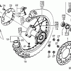 CR250R Rr. wheel 87-89
