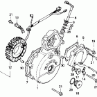 NX650 Крышка картера левая