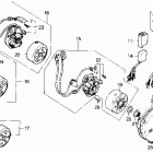CR500R Крышка картера левая