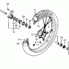 NX650 Переднее колесо