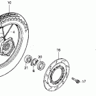 VT800C Переднее колесо