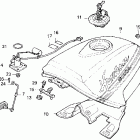 CBR1000F Топливный бак