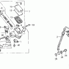CBR1000F Главный тормозной цилиндр - передний