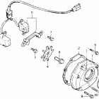CBR1000F Крышка картера левая