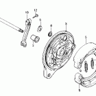 VT700C Задний тормоз