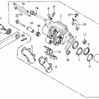 CBR1000F Задний суппорт тормозной