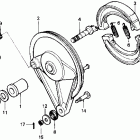 CMX250C Задний тормоз