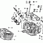 VT700C Задняя головка цилиндров