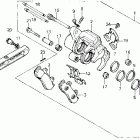 VFR700F2 Задний суппорт тормозной