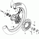 CMX450C Переднее колесо
