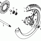 CMX250C Переднее колесо
