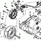CMX250C Крышка картера левая