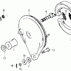 CMX450C Задний тормоз