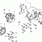 VFR700F2 Крышка картера левая