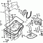 VF1000R Oil pump @ oil pan @ oil filter
