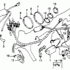CB450SC Wire harness @ ignition coil @ c.d.i. unit