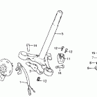 CT110 Steering stem @ horn