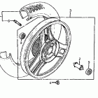 CB700SC Заднее колесо