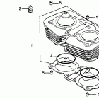 CB450SC Цилиндр