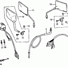 VF500F Рулевые переключатели и троса