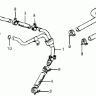 VT500FT Патрубки охлаждения