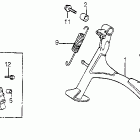 VT1100C Main stand @ side stand