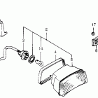 VT500C Vt500c taillight