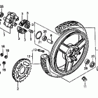 VF500F Заднее колесо