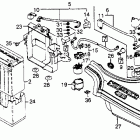 CB450SC Right side cover @ battery