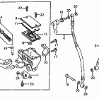 CB700SC Front brake master cyl. @ right control lever