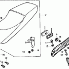 VF500F Сидение и задний обтекатель