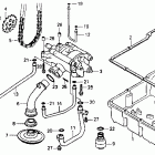 VFR750F Oil filter @ oil pan @ oil pump