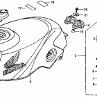 VF500F Топливный бак