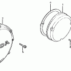 CB700SC Clutch cover @ right crankcase cover