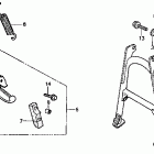 VF500F Подножка