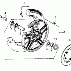 VT500FT Переднее колесо