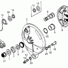 CR250R Rr. brake panel 84-86