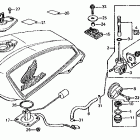 CB700SC Топливный бак