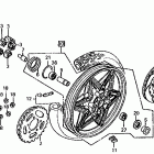 VF1000R Заднее колесо