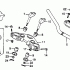 CB450SC Handlebar @ top bridge @ key set