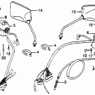 CB450SC Control levers @ switches  @ cables