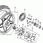 CB450SC Rear wheel 83-86