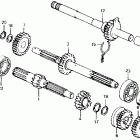 CT110 Transmission @ kick starterspindle 81-86
