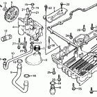CB700SC Oil pump @ oil pan @ oil filter