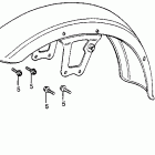 CB450SC Переднее крыло