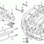CT110 Crankcase @ oil pump