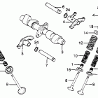CB450SC Распредвал и клапана