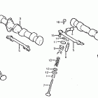 CB700SC Распредвал и клапана